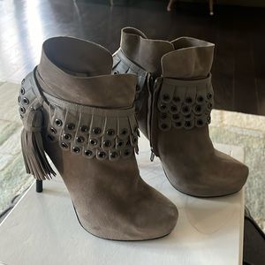 3.1 Phillip Lim Dee Dee Grey ankle boots.